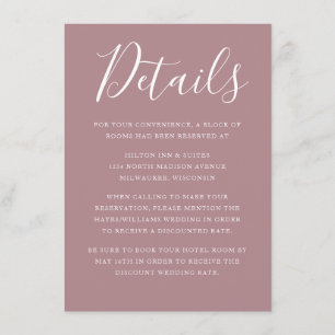 Cartão De Informações adoração floral