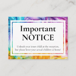 Cartão De Informações Adultos APENAS Bloom Eetéreo