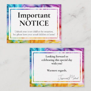 Cartão De Informações Adultos APENAS Bloom Eetéreo