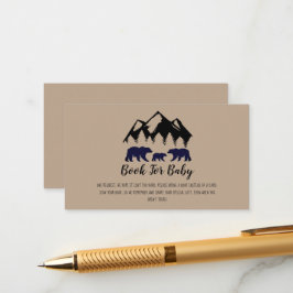 Cartão De Informações Adventure Aguarda Bears Kraft Pedido de Livro Bebê