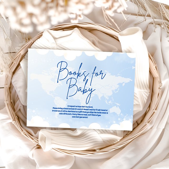 Cartão De Informações Adventure aguarda livros para o bebê (Criador carregado)