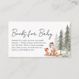 Cartão De Informações Adventure Begin Winter Baby Shower Book for Baby