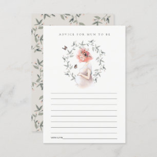 Cartão De Informações Advertência de Folhagem para Mulheres Esperantes p