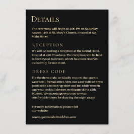 Cartão De Informações Agate verde de luxo com ouro