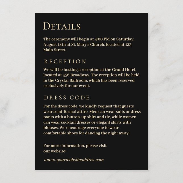 Cartão De Informações Agate verde de luxo com ouro (Frente)