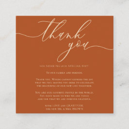 Cartão De Informações Agradecimento Personalizado Foto Simples Casamento