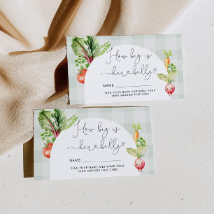 Cartão De Informações Agricultores comercializam legumes como grande bar