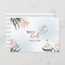 Ahoy, é um carro de Chá de fraldas náutico