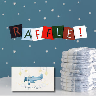 Cartão De Informações Airplane Baby Shower Whimsical Boy Baby Welcome 