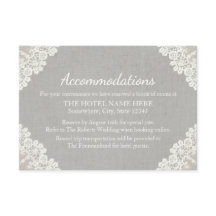 Alojamento de Hotel | Rústico Lace e Cinza Linen