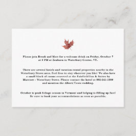 Cartão De Informações Alojamento do Hotel Autumn Mountain Enclos