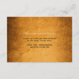 Cartão De Informações Alojamento Do Hotel Woodland Fall Autumn Wedding