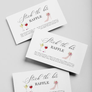 Cartão De Informações Altos Cores Rosa estoque o Chá de panela do bar