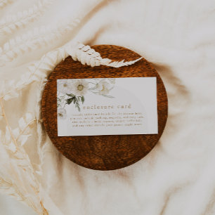 Cartão De Informações ALYSSA Floral Summer Boho Wild Flower Chá de frald