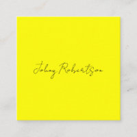 Amarelo Brilhante Simples Elegante Profissional Mo