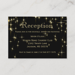 Cartão De Informações Amarelos clássicos e Dourados - Recepção