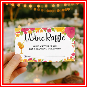Cartão De Informações Amor à Primeira Taça Bridal Shower Sorteio de Vin
