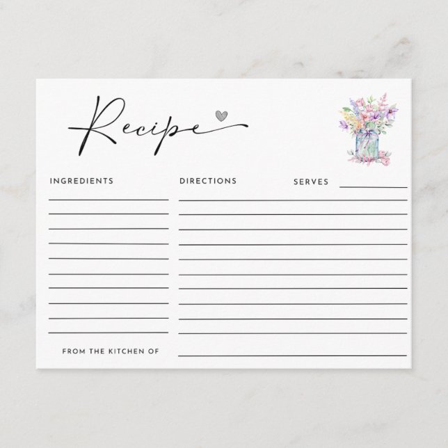 CARTÃO DE INFORMAÇÕES AMOR NO CHÁ DE PANELA DE BLOOM (Frente)