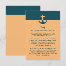 Âncora Náutica - Azul-Coral - Detalhes do Casament