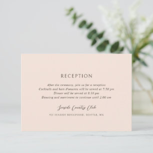 Cartão De Informações Andrea Tan Elegant Wedding