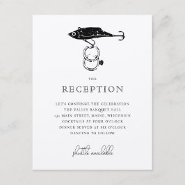 Cartão De Informações Anéis de isca de pesca russos Kraft Brown Black