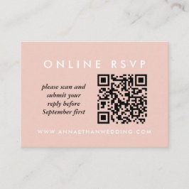 Cartão De Informações Anéis de Ouro Rosado Modernos Casamento Online Cód