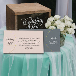 Cartão De Informações Anéis Minimalistas Desejando Bem