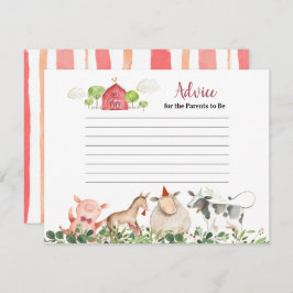 Cartão De Informações Animais da Casa de Fazenda Verde do Pátio Dicas