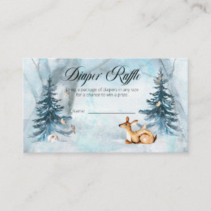 Cartão De Informações Animais Da Floresta Fralda De Chá de fraldas Raff