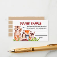 Animais da Floresta Fralda Raffle