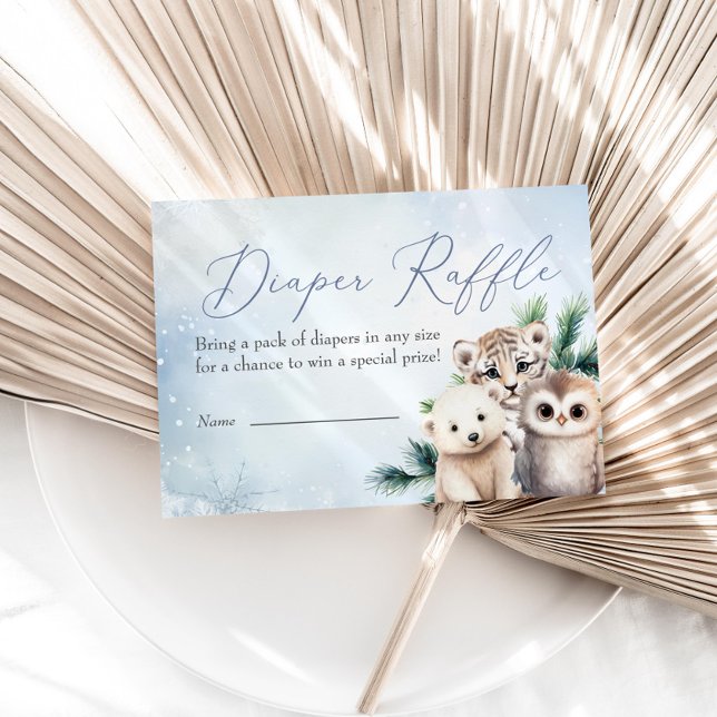 Cartão De Informações Animais da Floresta Oh Bebê Fralda de inverno Raff (Criador carregado)