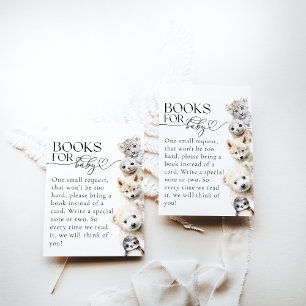 Cartão De Informações Animais de Inverno Chá de Bebê Género Neutro