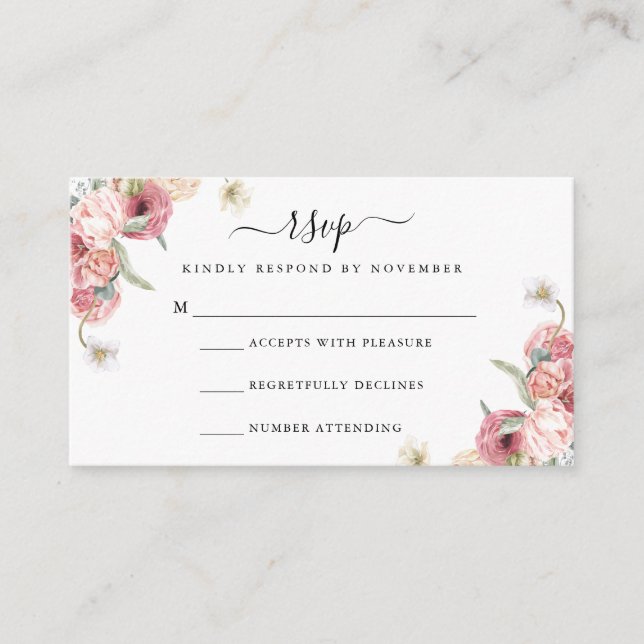 Cartão De Informações Annabeth RSVP Placa de gabinete do folheto (Frente)