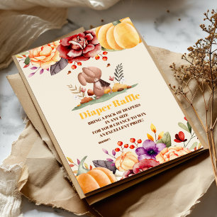 Cartão De Informações Apaixonado Carneiro Fralda de Woodland Raffle