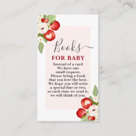 Cartão De Informações Apple of Our Eye Chá de fraldas Books for Baby Car