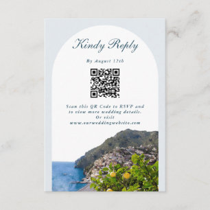Cartão De Informações Aquarela Arco da Costa Amalfi Itália Limões Casame