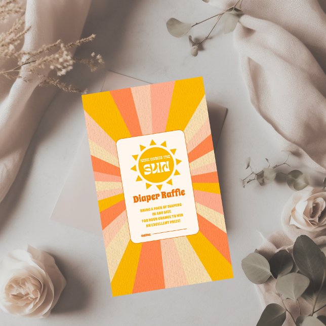 Cartão De Informações Aqui Vem A fralda Filho Da Chá de fraldas (Criador carregado)