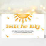 Cartão De Informações Aqui Vem Os Livros Do Chá de fraldas Do Filho Para<br><div class="desc">"Aqui Vem O Filho" Livros de Chá de fraldas para o Cartão de Bebê é uma adição encantadora à celebração do seu chá de fraldas. Encorajar os convidados a trazer livros em vez de cartas com este tema adorável e animador. A design apresenta uma estética ensolarada e alegre, perfeita para...</div>
