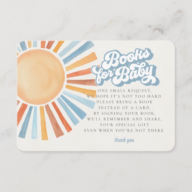 Cartão De Informações Aqui vem os Livros do Filho da Luz do Sol para o C (Frente)