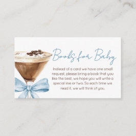 Cartão De Informações Arco azul Espresso Martini Livros para Bebê