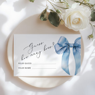 Cartão De Informações Arco azul Quantos arcos Chá de fraldas