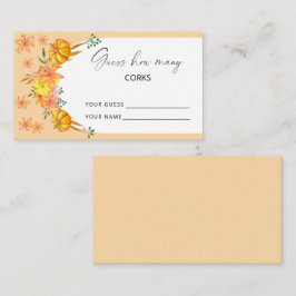 Cartão De Informações Arco da abóbora - adivinha quantos jogos de paquer