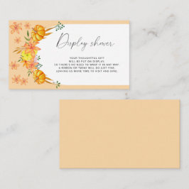 Cartão De Informações Arco de abóbora - Exibir chuveiro