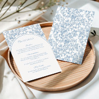 Arco de casamento com monograma em toile floral az