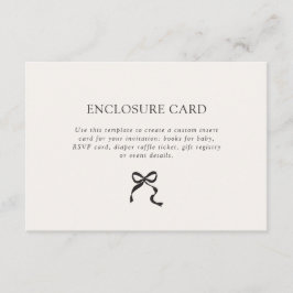 Cartão De Informações Arco mínimo elegante