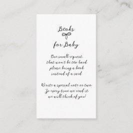 Cartão De Informações Arco moderno, Chá de fraldas neutro minimalista