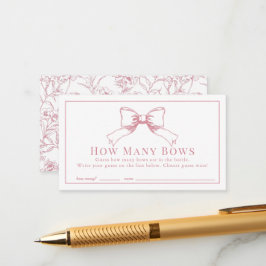 Cartão De Informações Arco Rosa Elegante Chá de fraldas Quantos Arcos