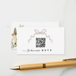 Cartão De Informações Arco Wildlows Inserir CÓDIGO QR no Site do Casamen