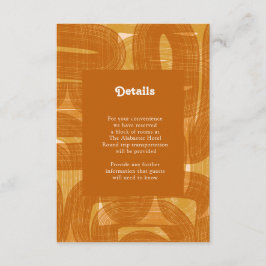 Cartão De Informações Arcos E Linhas Retrovisores Detalhes Amarelos