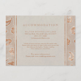 Cartão De Informações Arranjo de casamento para o local de trabalho